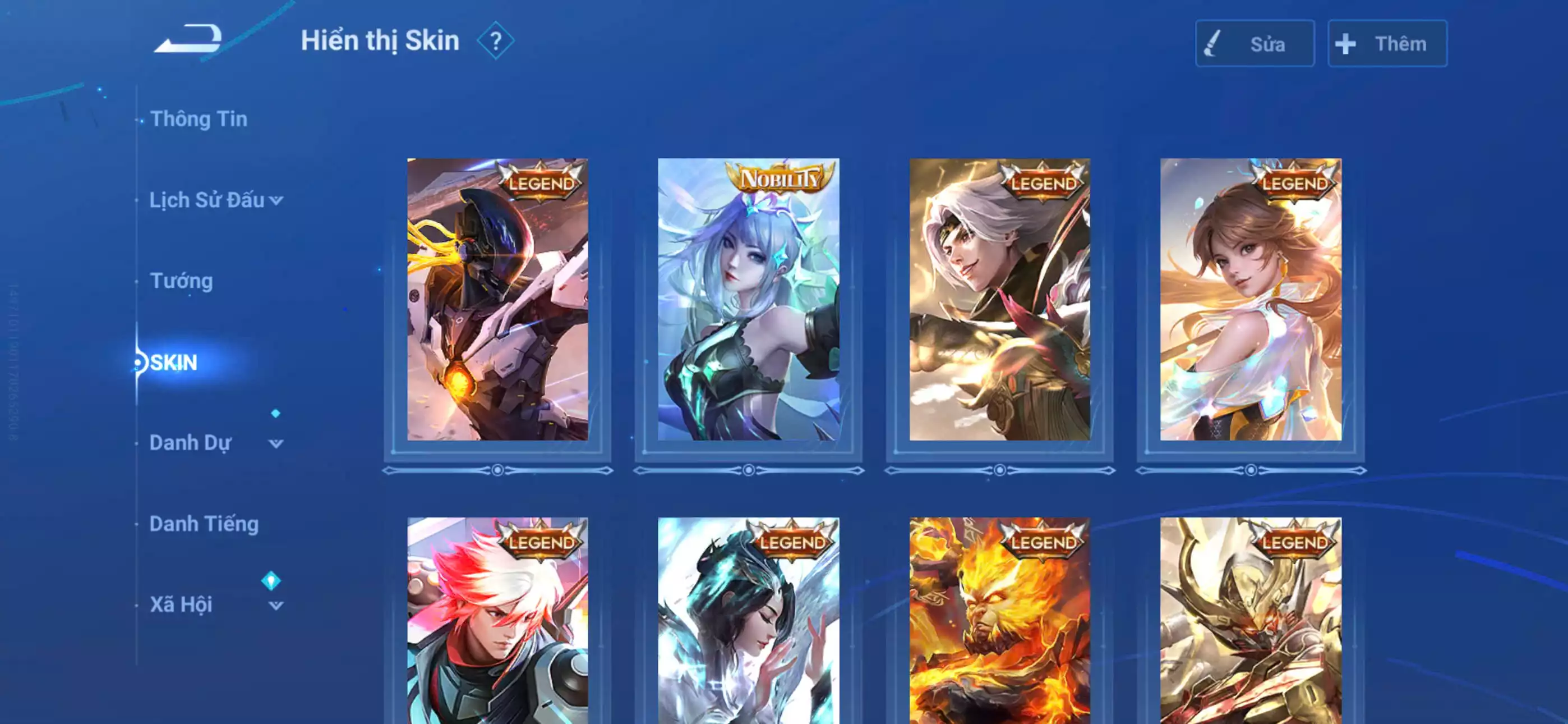 Ảnh Acc sinh ra cho ae đập đá đây Acc glb login infinite giao mail Dư 3 viên đá, 1 vô song, 3 trân phẩm Skin truyền thuyết các thứ